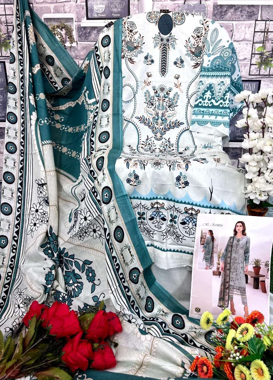 keval fab al azara vol 2 series 2001-2006 hevay cotton print suit 