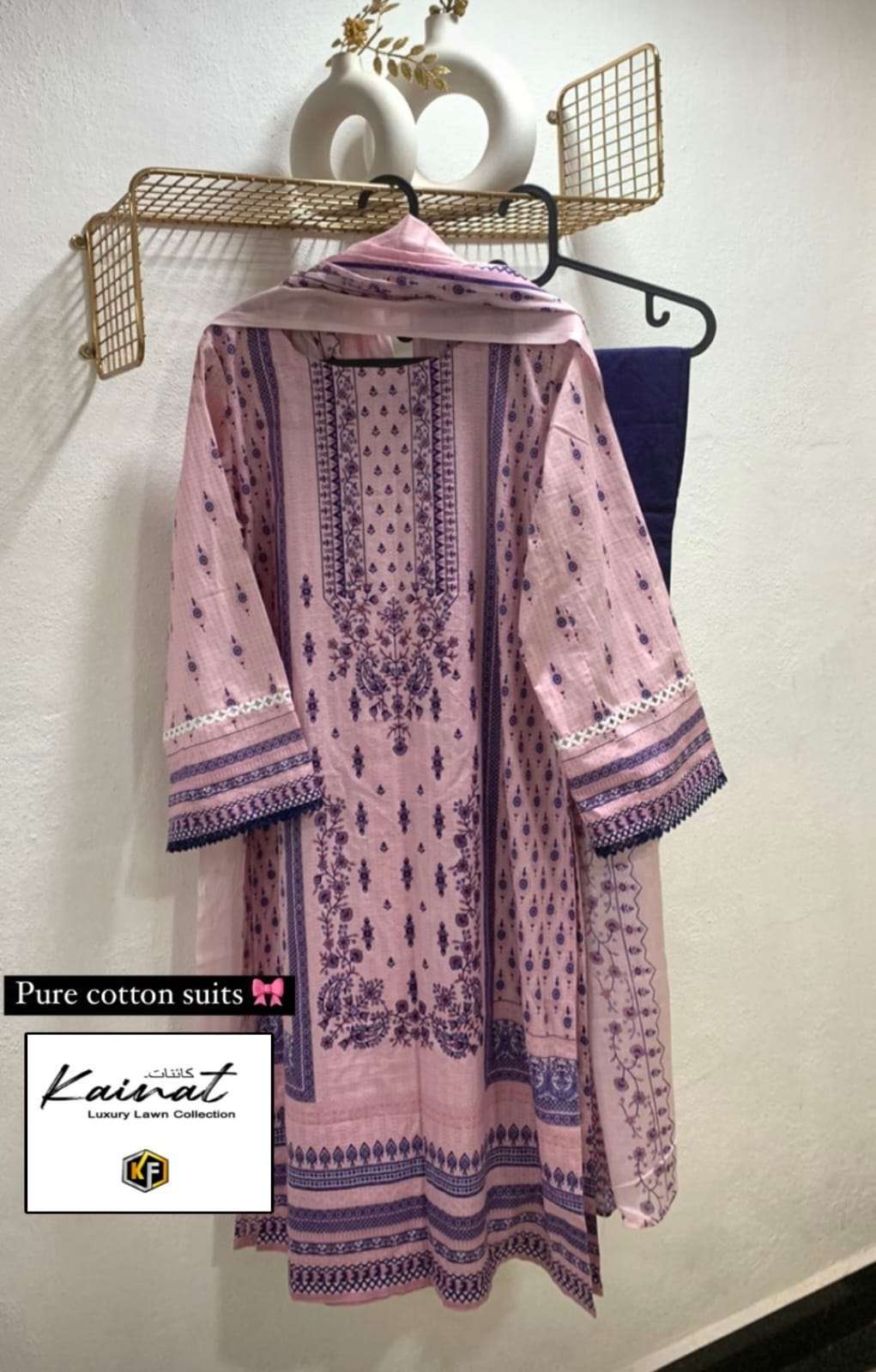 keval fab kainat vol 8 pure lawn printed suit 