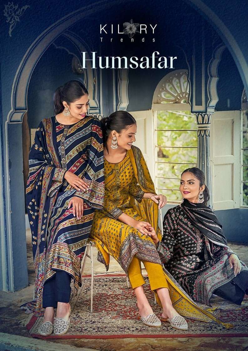 kilory humsafar series 1001-1008 pure viscose suit 