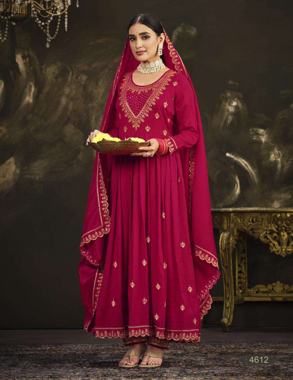 kum kum designer fancy silk suit 
