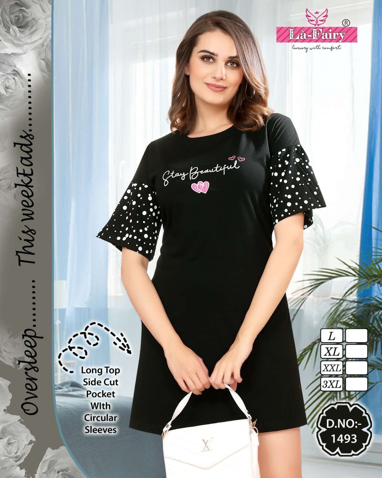la fairy 1493 cotton hosiery long top 