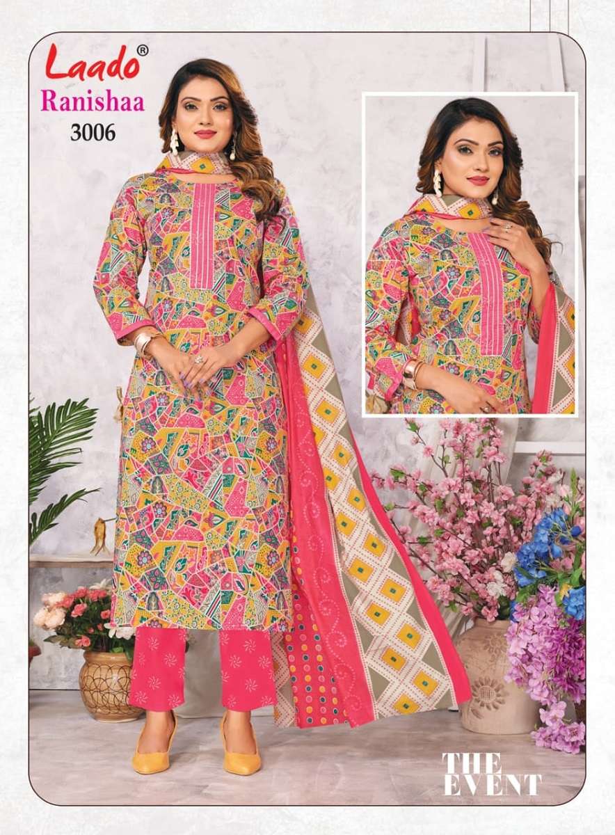 Laado Ranishaa Vol-3 series  Pure Heavy Cotton readymade suit