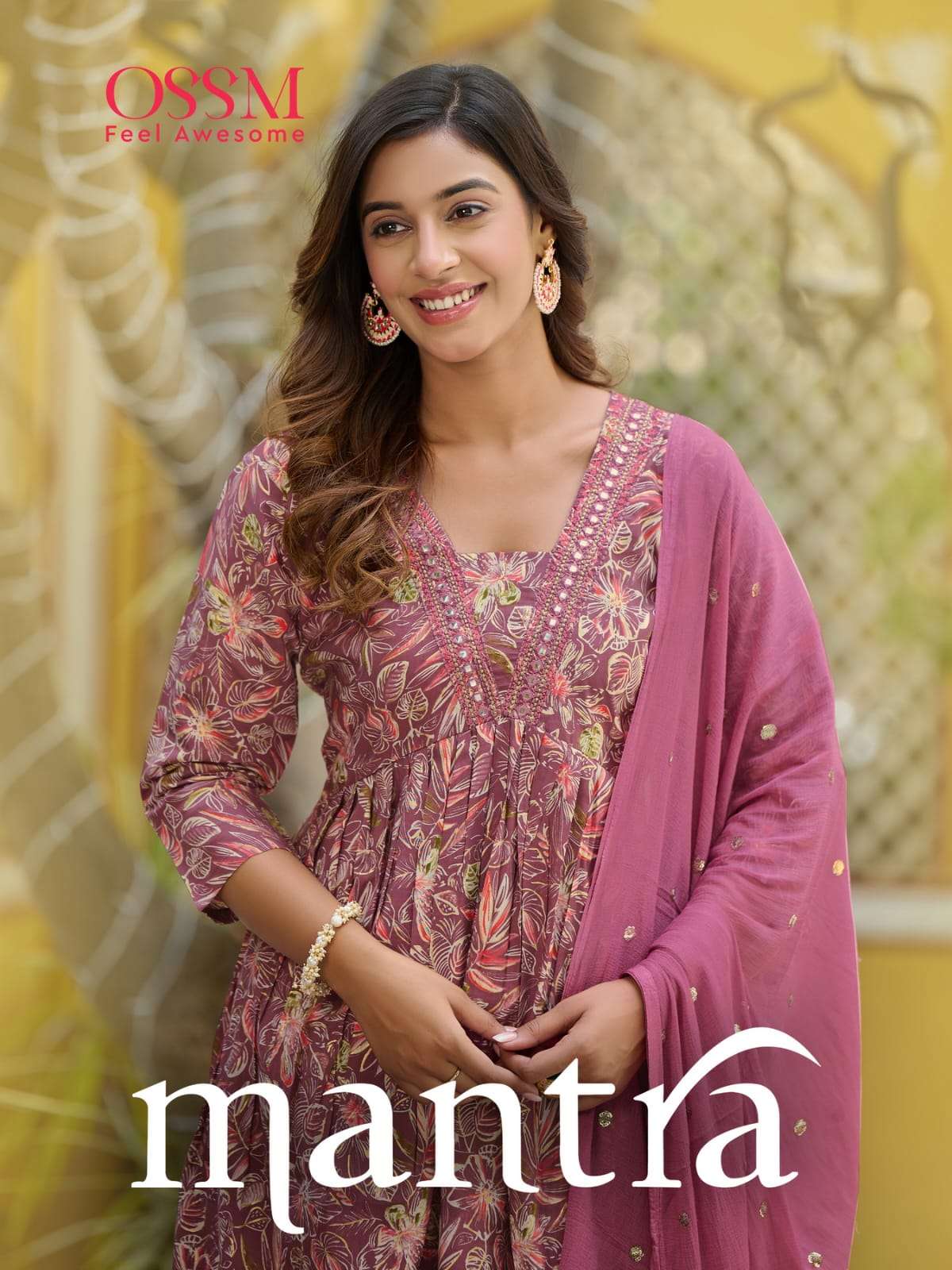 mantra designer premium chanderi suit 