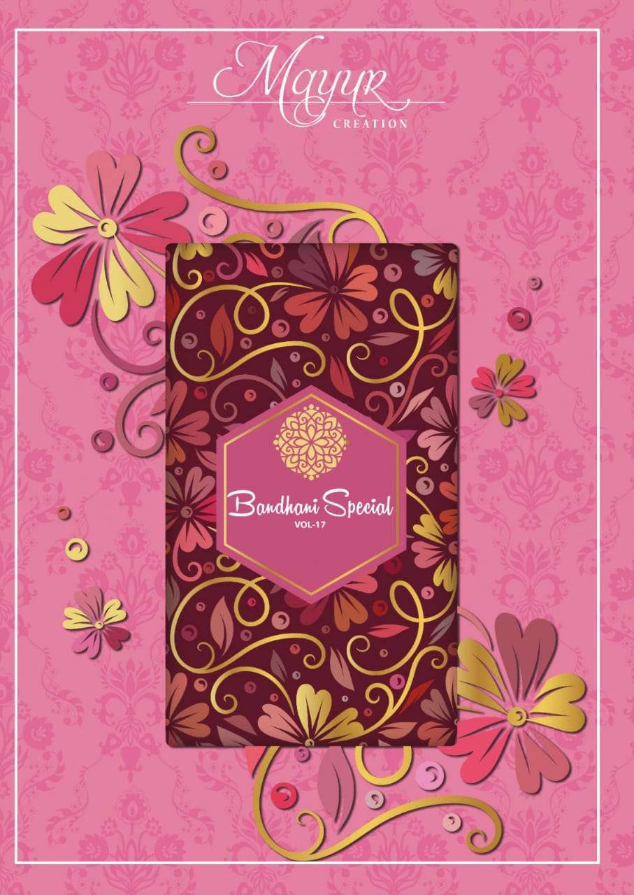 mayur creation bandhani special vol 17 series 1701-1710 cotton suit 