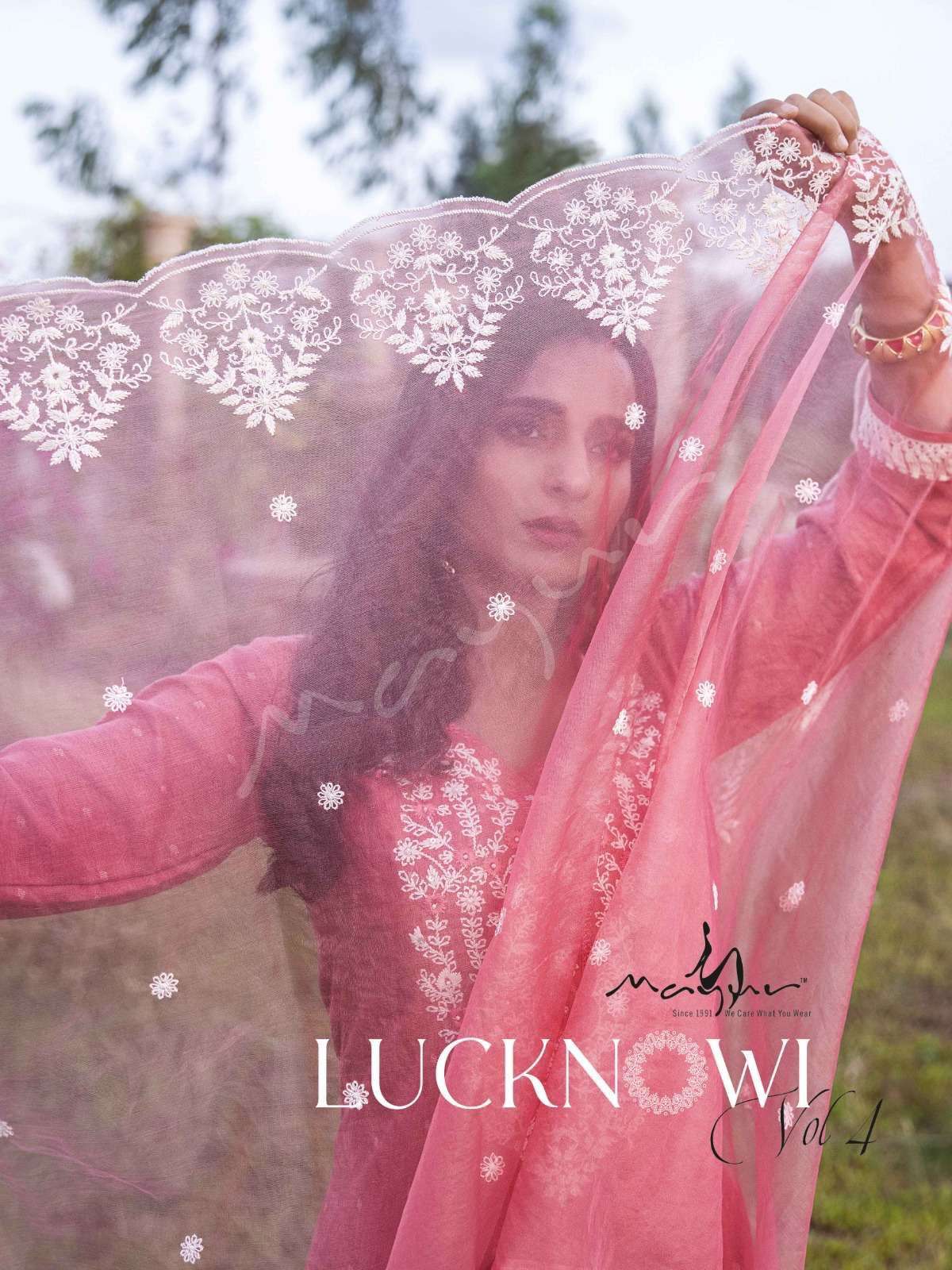 mayur lucknowi vol 4 series 401-406 heavy rayon suit 