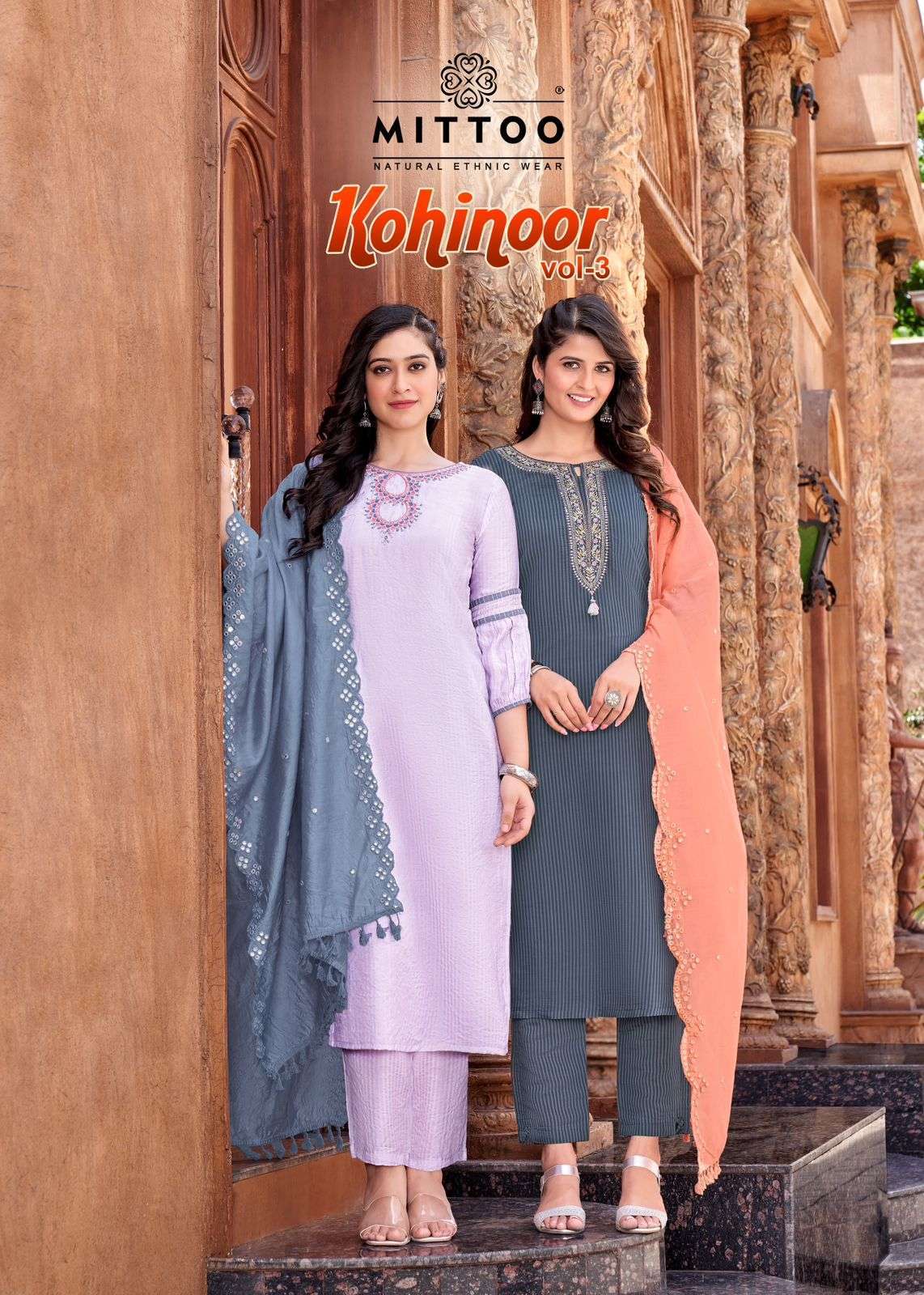 mittoo kohinoor vol 3 series 4043-4048 Viscose Silk readymade suit 