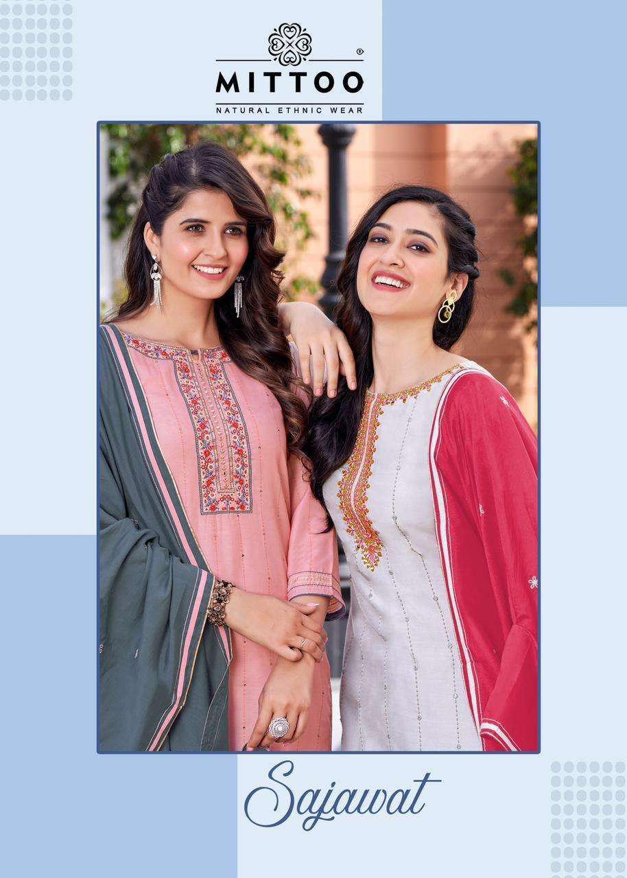 mittoo sajawat series 3001-3006 rayon weaving suit