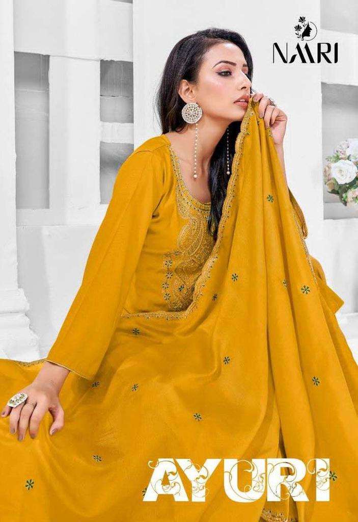 naari ayuri series 9301-9304 pure viscose modal silk suit 