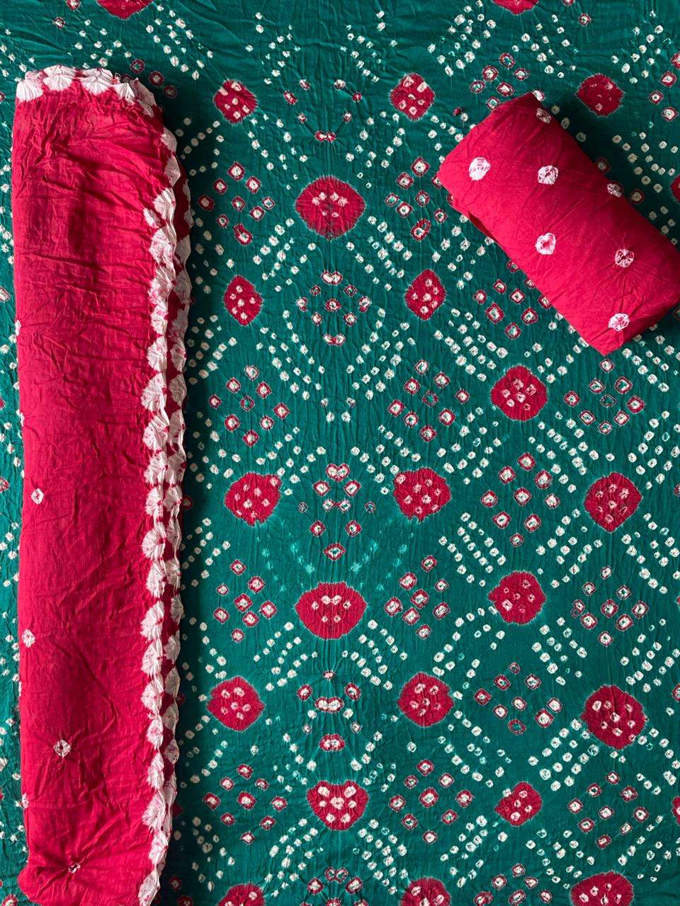 Nemi Multi Bandhej With Kangari Dupatta