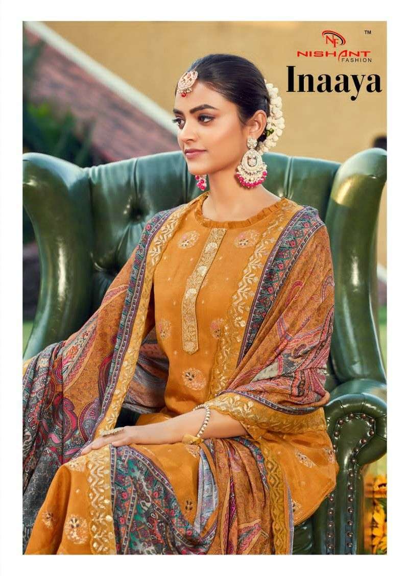 nishant fashion inaaya series 41001-41006 Pure Muslin suit