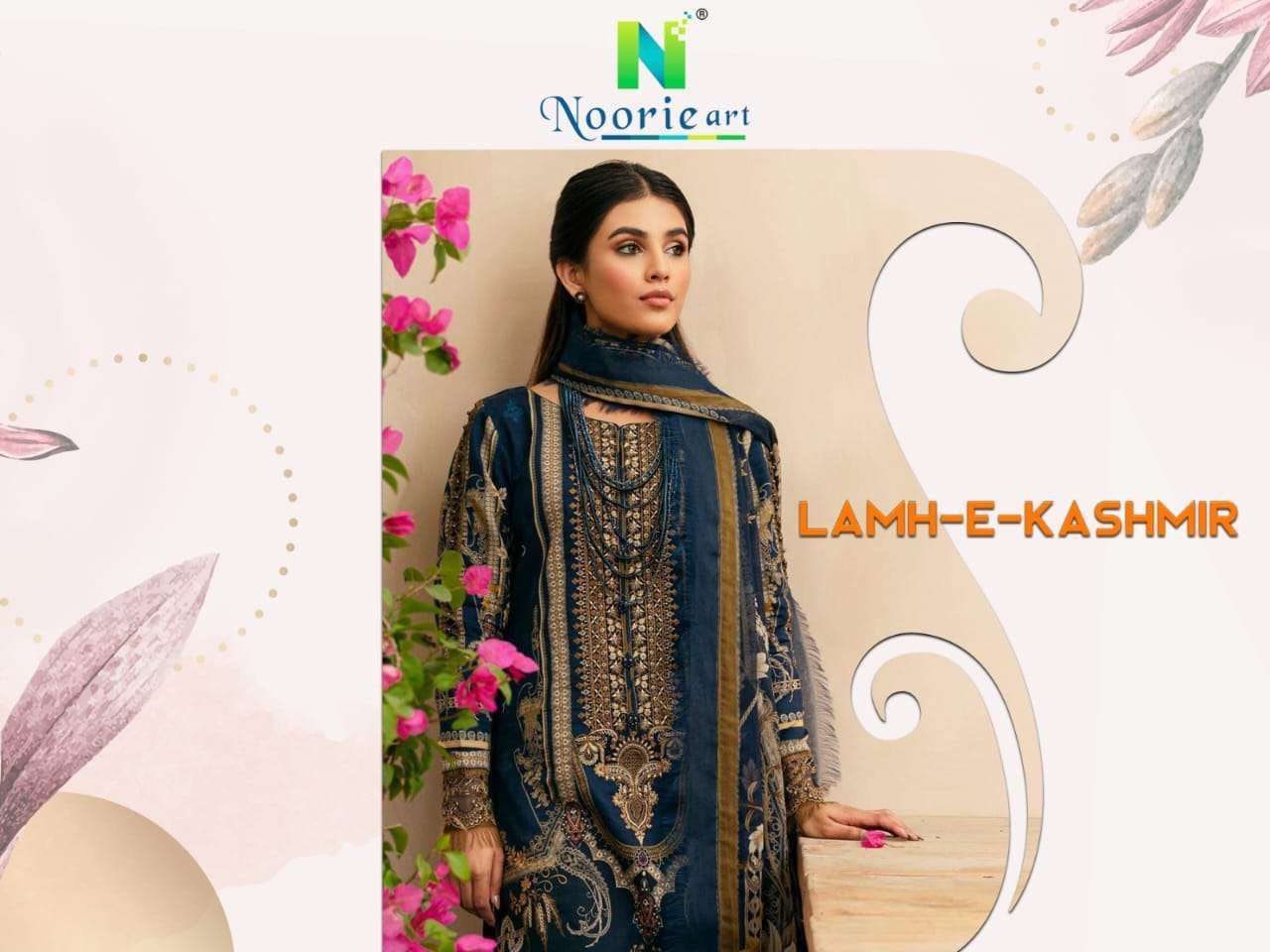 noor art lamh e kashmir series 1001-1008 pure 9000 velvet suit