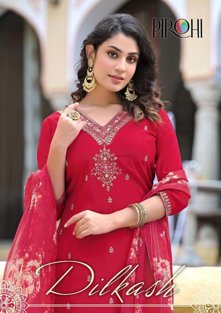pirohi dilkash vol 1 series 1001-1006 viscose silk suit
