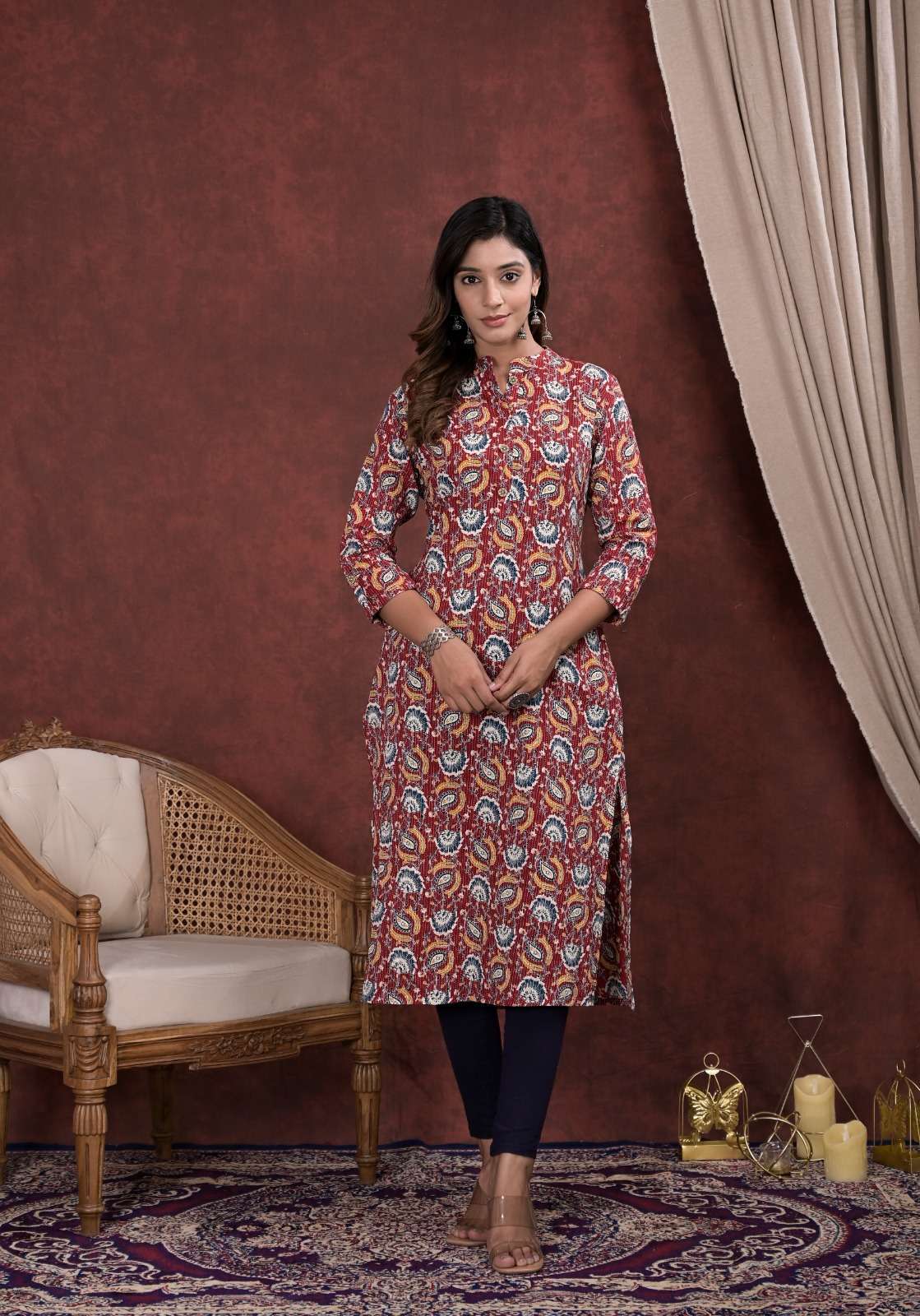 pr cotton katha kurti readymade jaipuri print kurti combo