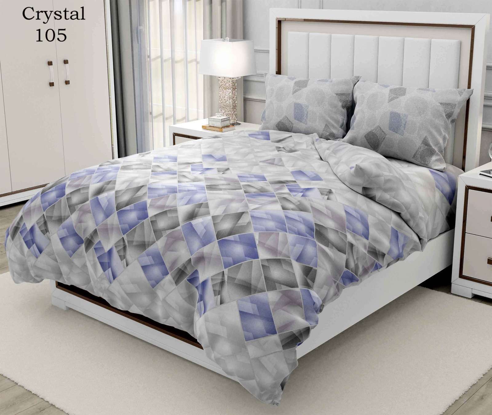 pr crystal king size twill cotton bedsheet collection