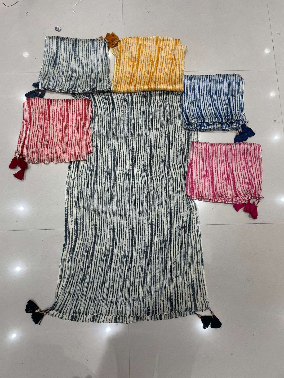 pr silky print shining part 5 fancy chiffon dupatta