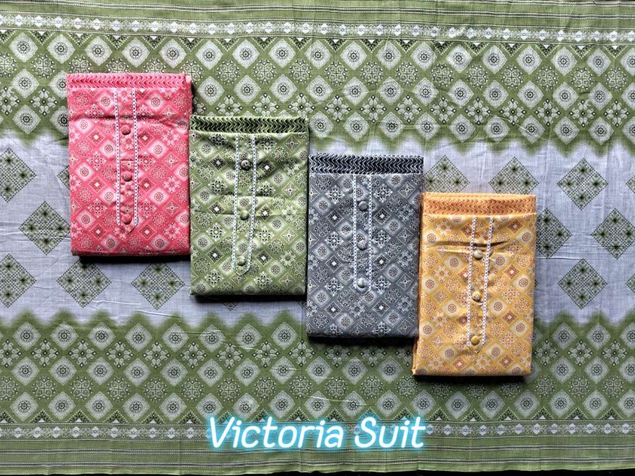 pr victoria two tone fancy dress material