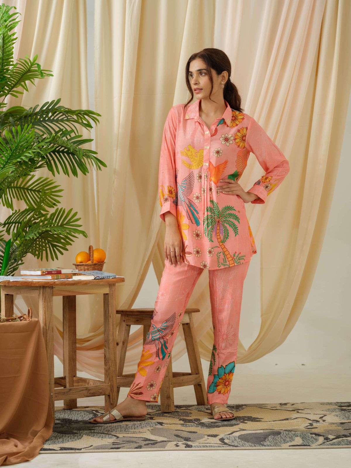 psyna 2286 pure muslin top and bottom 