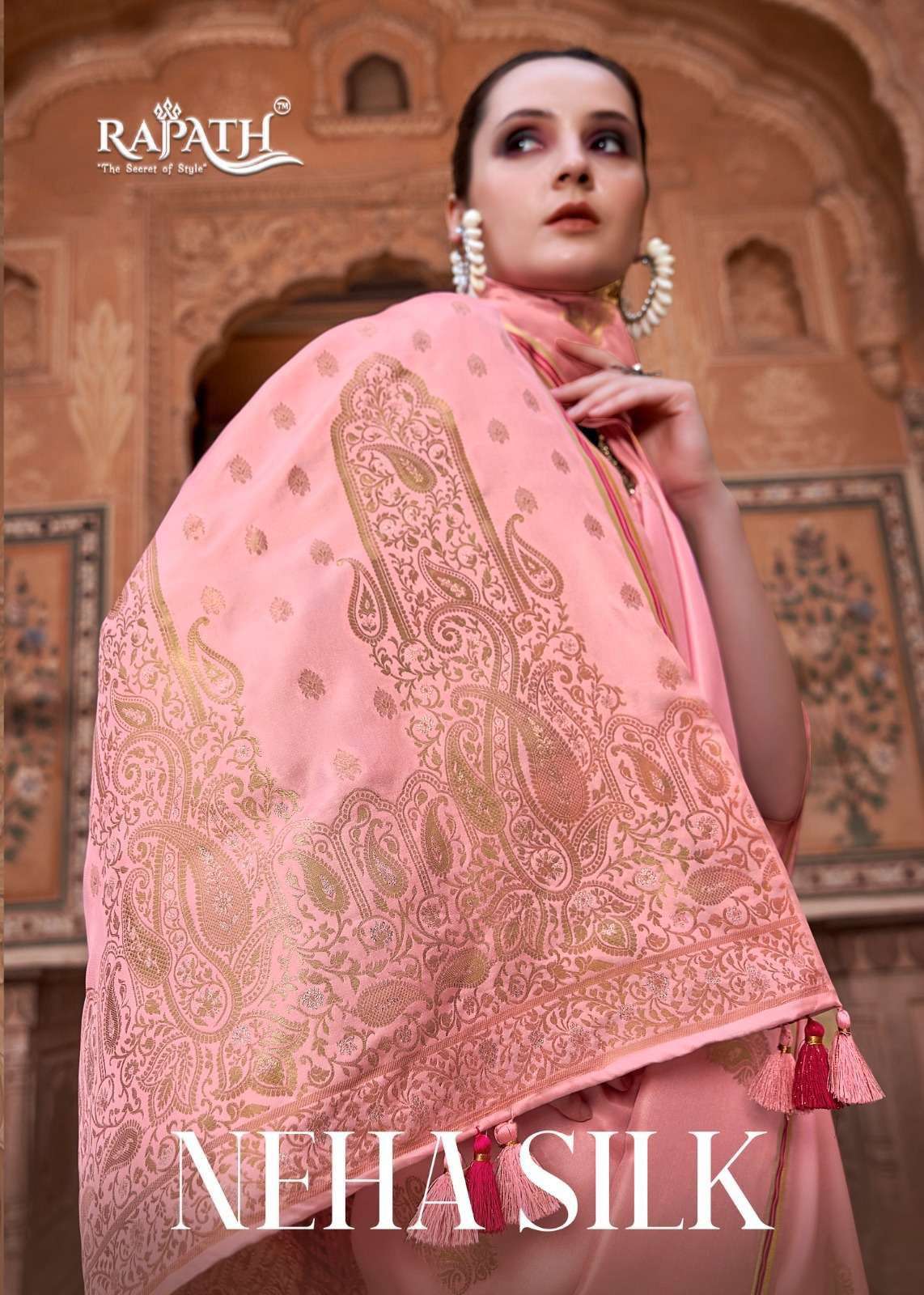 rajpath neha silk series 17001-17006 pure satin saree
