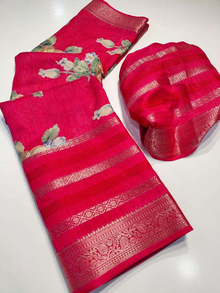 rajyog kusum soft Dola Benttex Jeqard Border saree