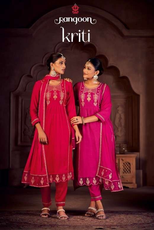 rangoon kriti series 4701-4702 Viscose work suit