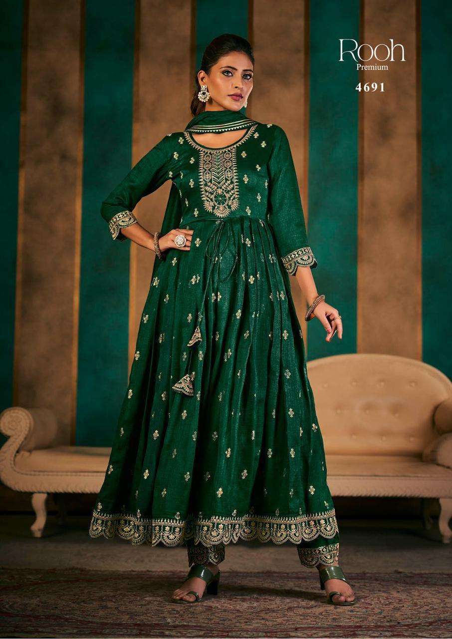rangoon rooh primium series 4691-4696 silk suit 