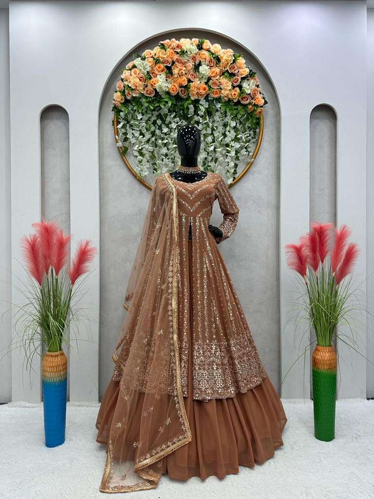rivaaz designer faux georgette lehenga 