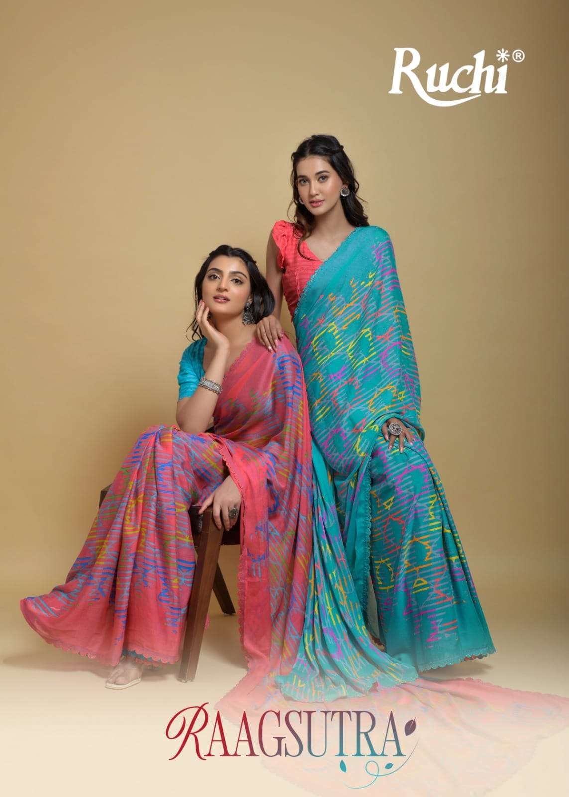 ruchi raagsutra series 25502-25505 Silk Georgette saree