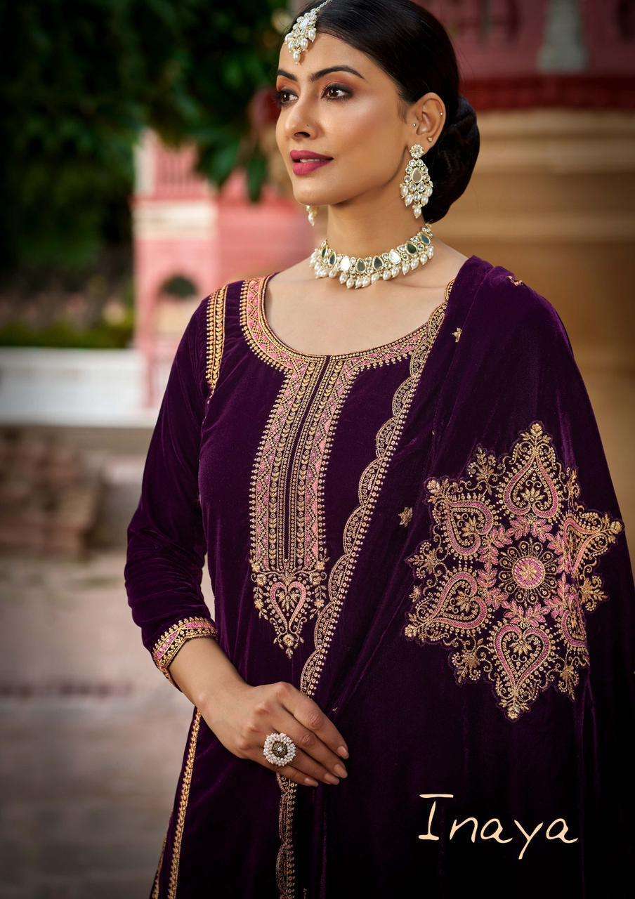 sargam inaya series 1113 premium 9000 velvet suit