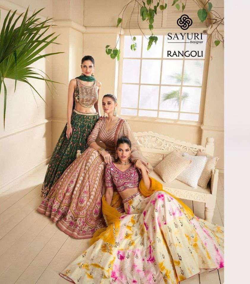 sayuri rangoli series 5316-5318 real georgette lehenga 