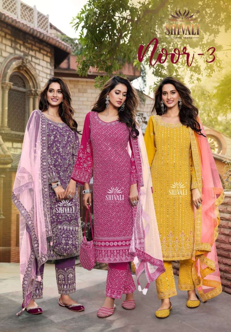 shivali noor vol 3 series 3001-3005 fancy readymade suit 
