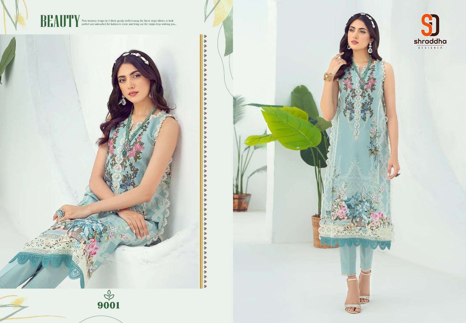 shraddha firdous designer lawn cotton suit 