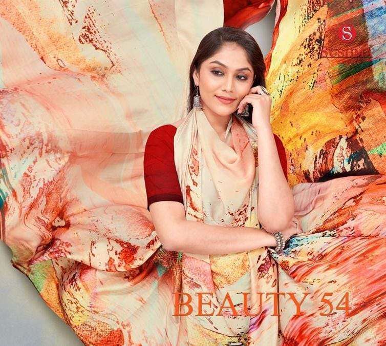 sushma beauty 54 series 5401-5414 satin saree