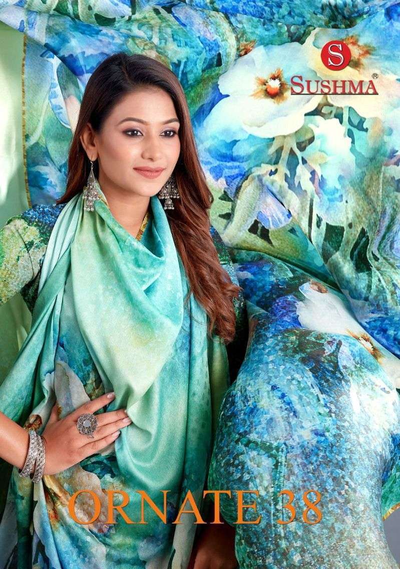 sushma ornate 38 series 3801-3810 ornate digital saree 