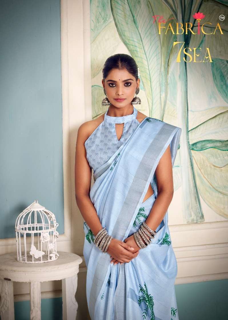 the fabrica 7sea series 41001-41010 soft cotton saree