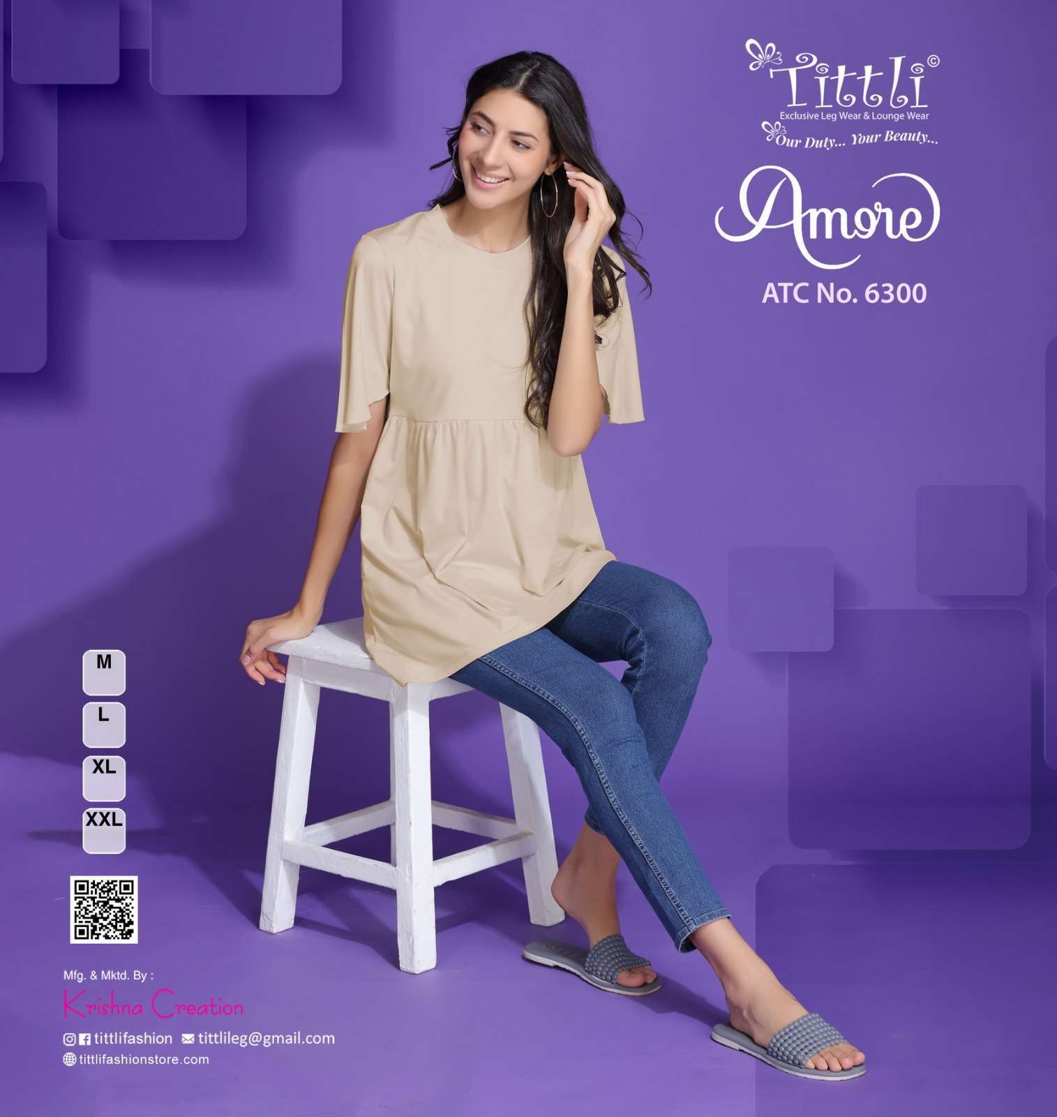 tittli amore series 6300-6302 cotton hosiery tops 
