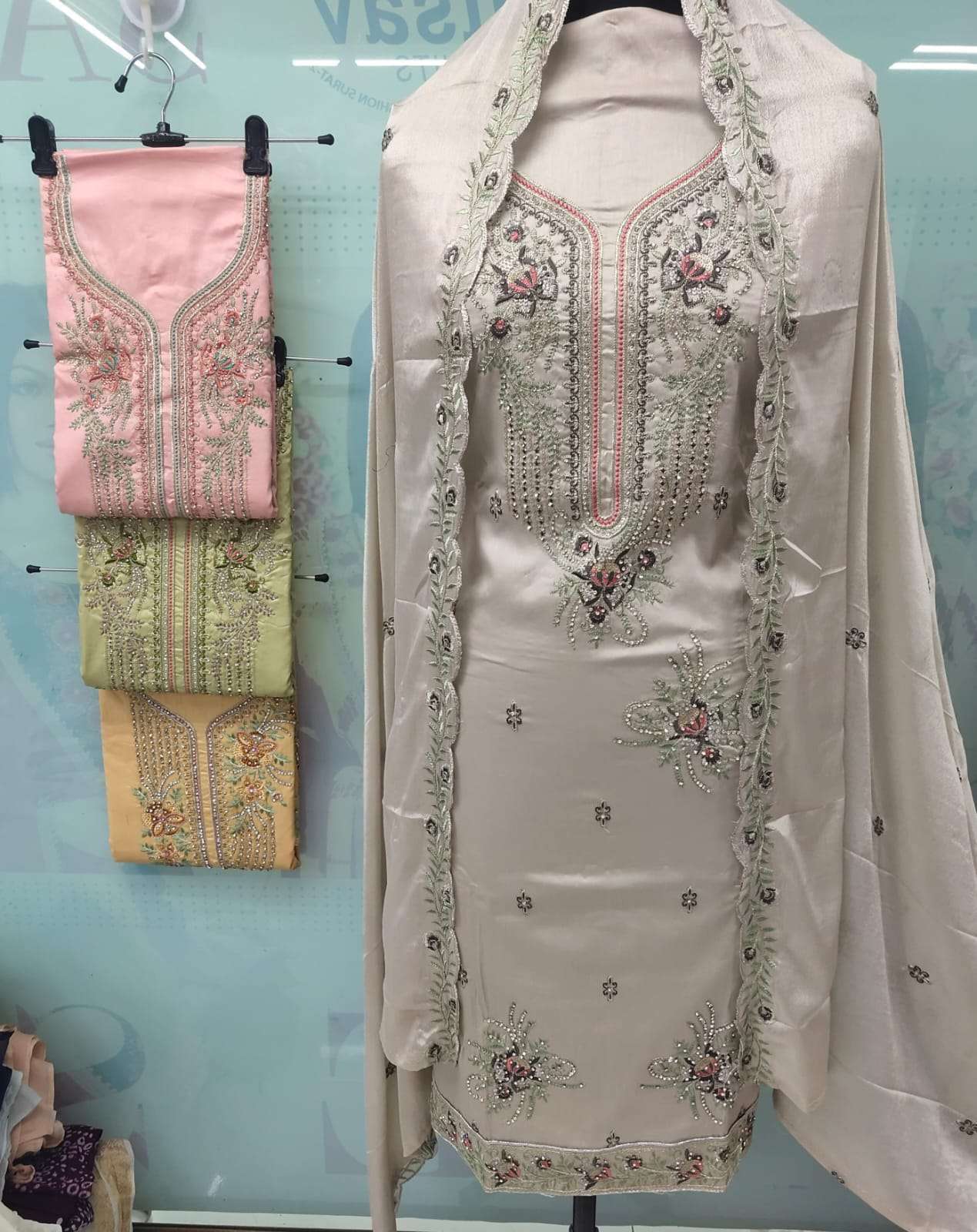 utsav suits heena jam cotton suit 