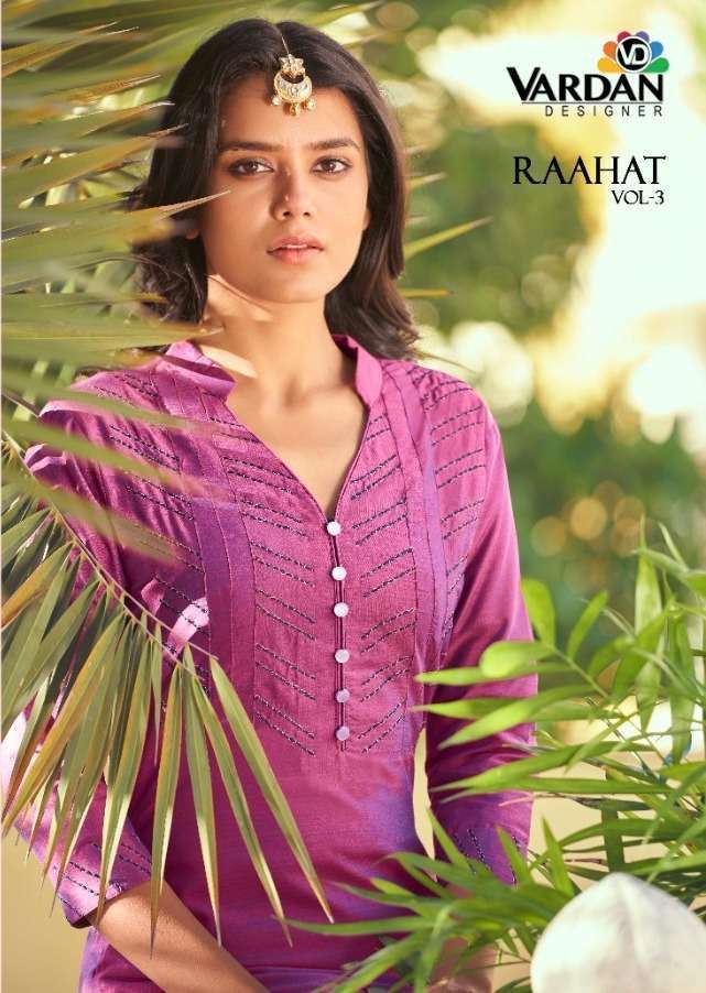 vardan raahat vol 3 series 6509-6511 roman silk kurti