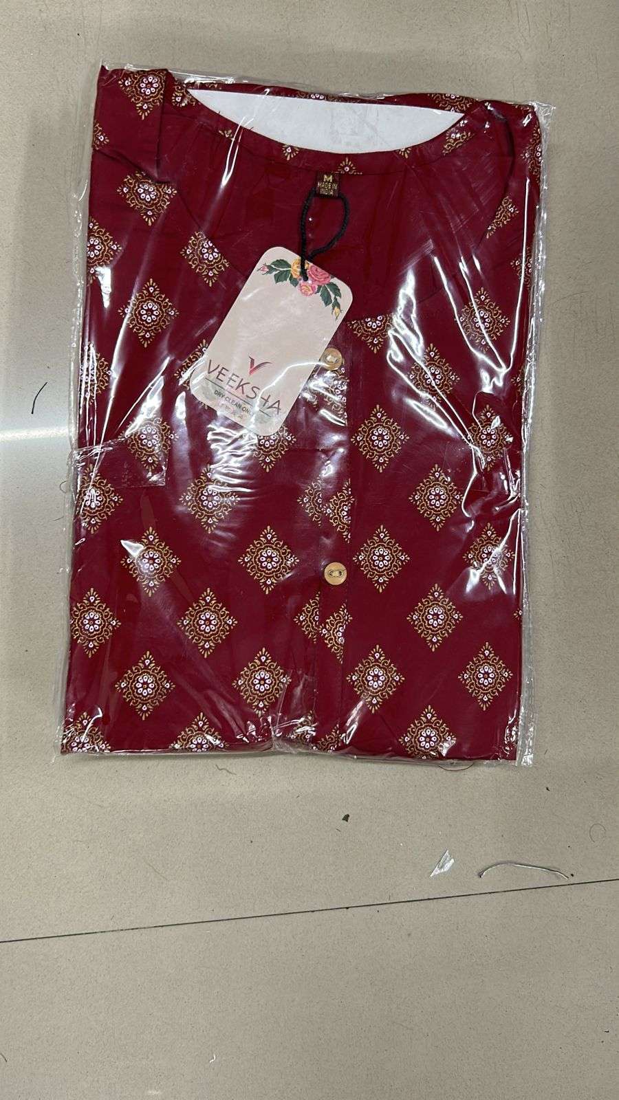 veeksha reliance rayon printed kurti