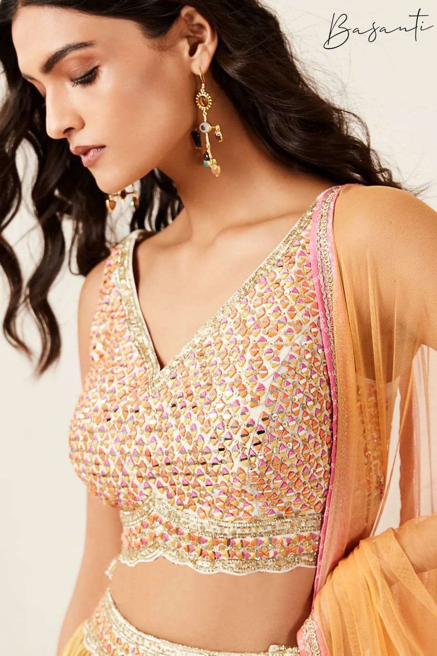 virasat basanti series 1001-1003 dola silk embroidery lehenga 