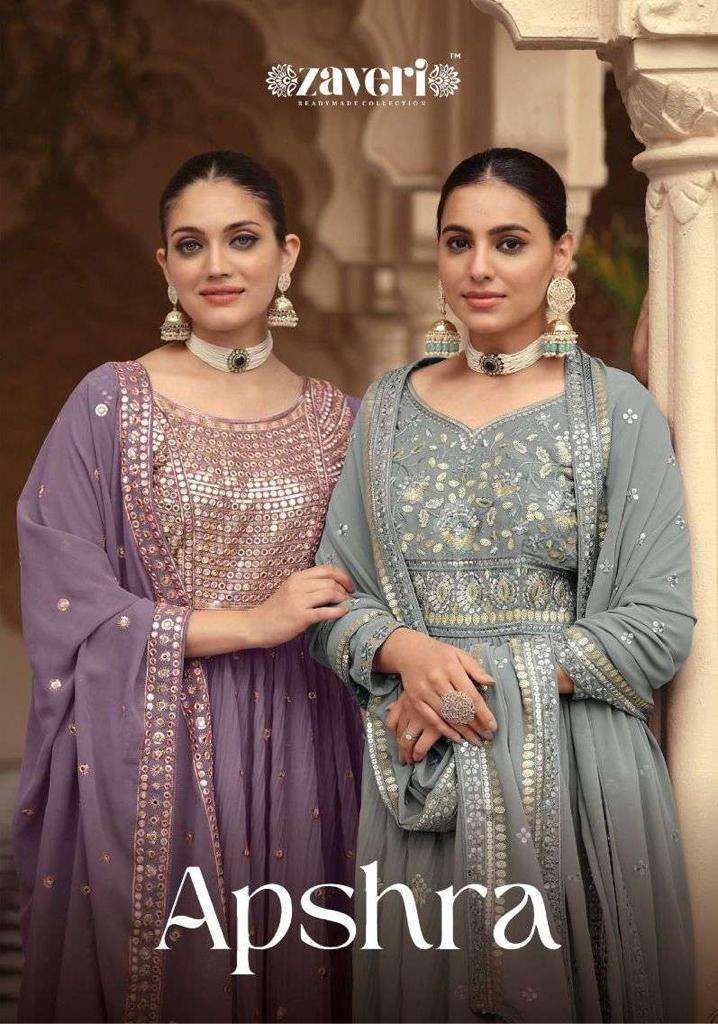zaveri apshra series 1145-1148 georgette suit 