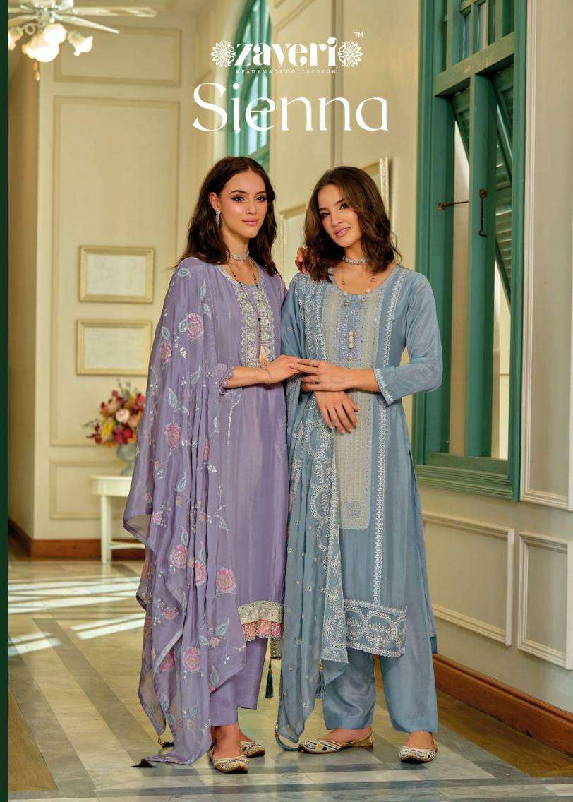 zaveri seinna designer premium silk suit 