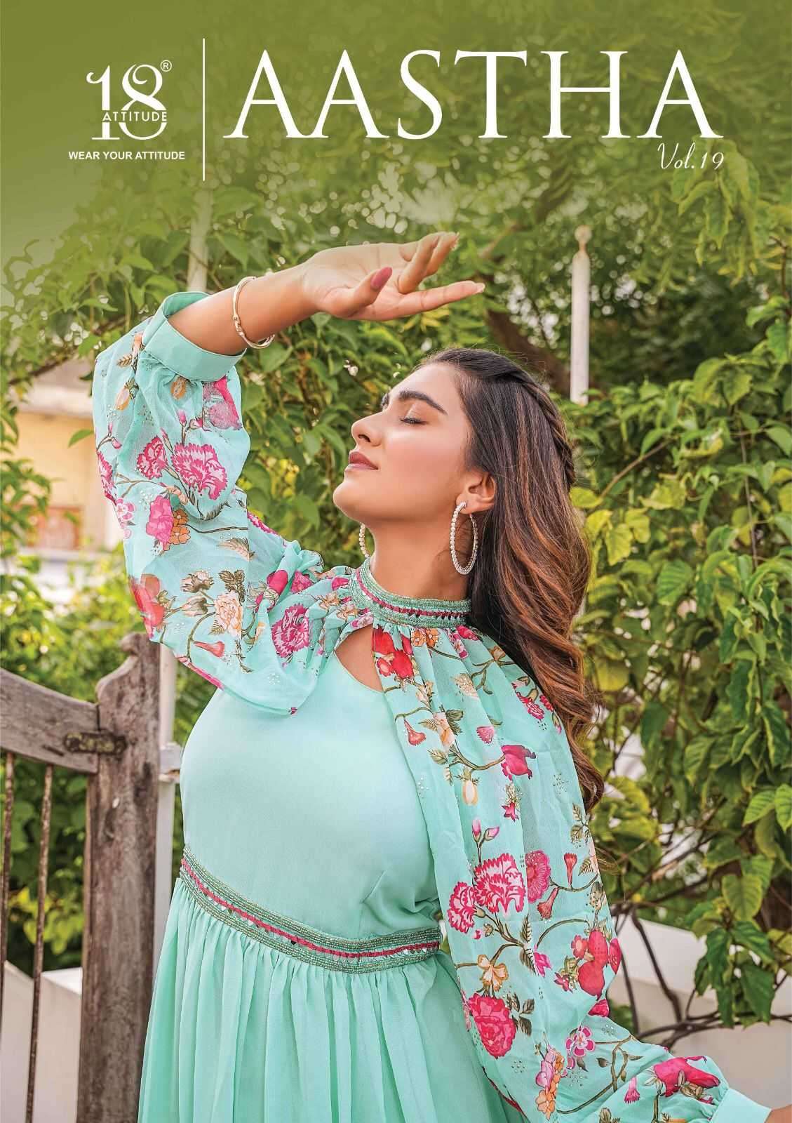 18 attitude aastha vol 19 premium bemberg viscose kurti