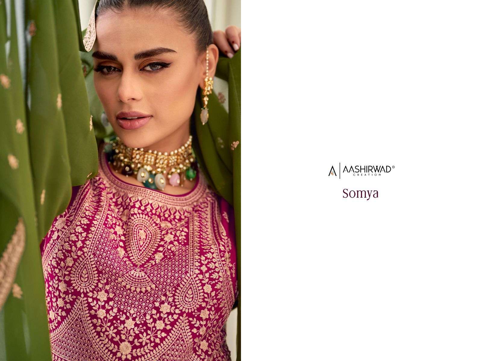 aashirwad somya designer real georgette suit s