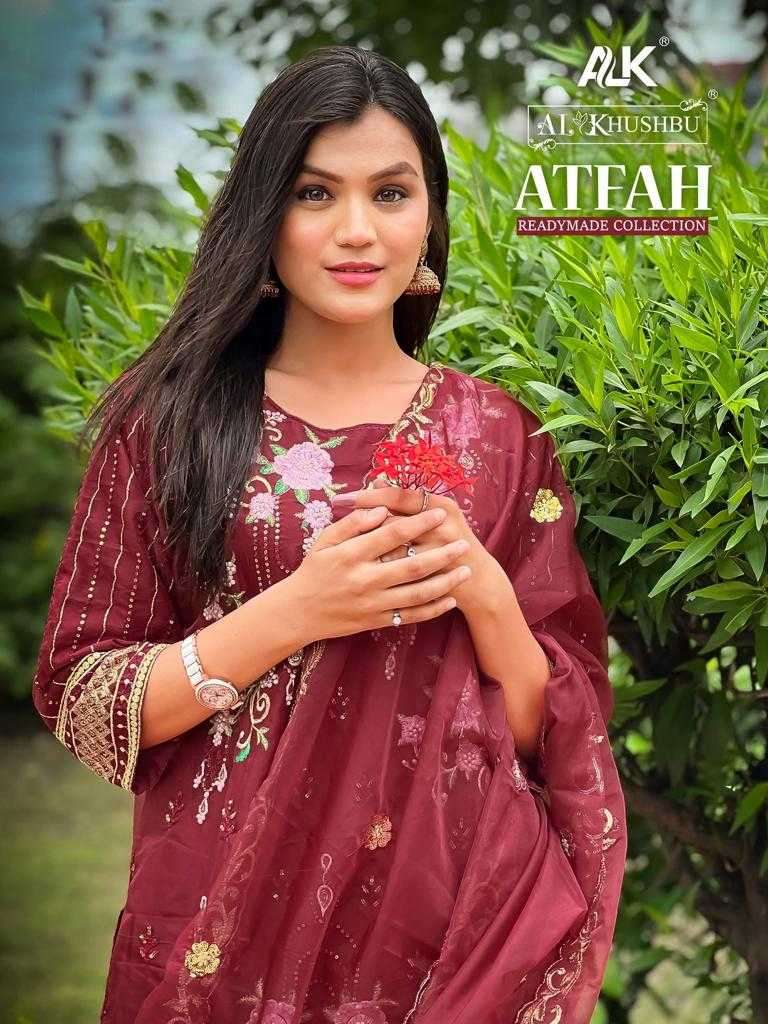 al khushbu atfah vol 1 series 5031 organza embroidered suit 