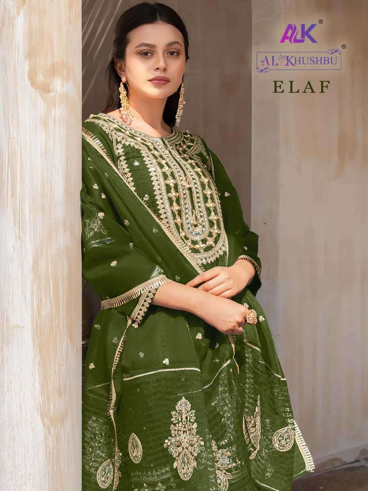 al khushbu elaf vol 1 4085 colours georgette embroidered suit