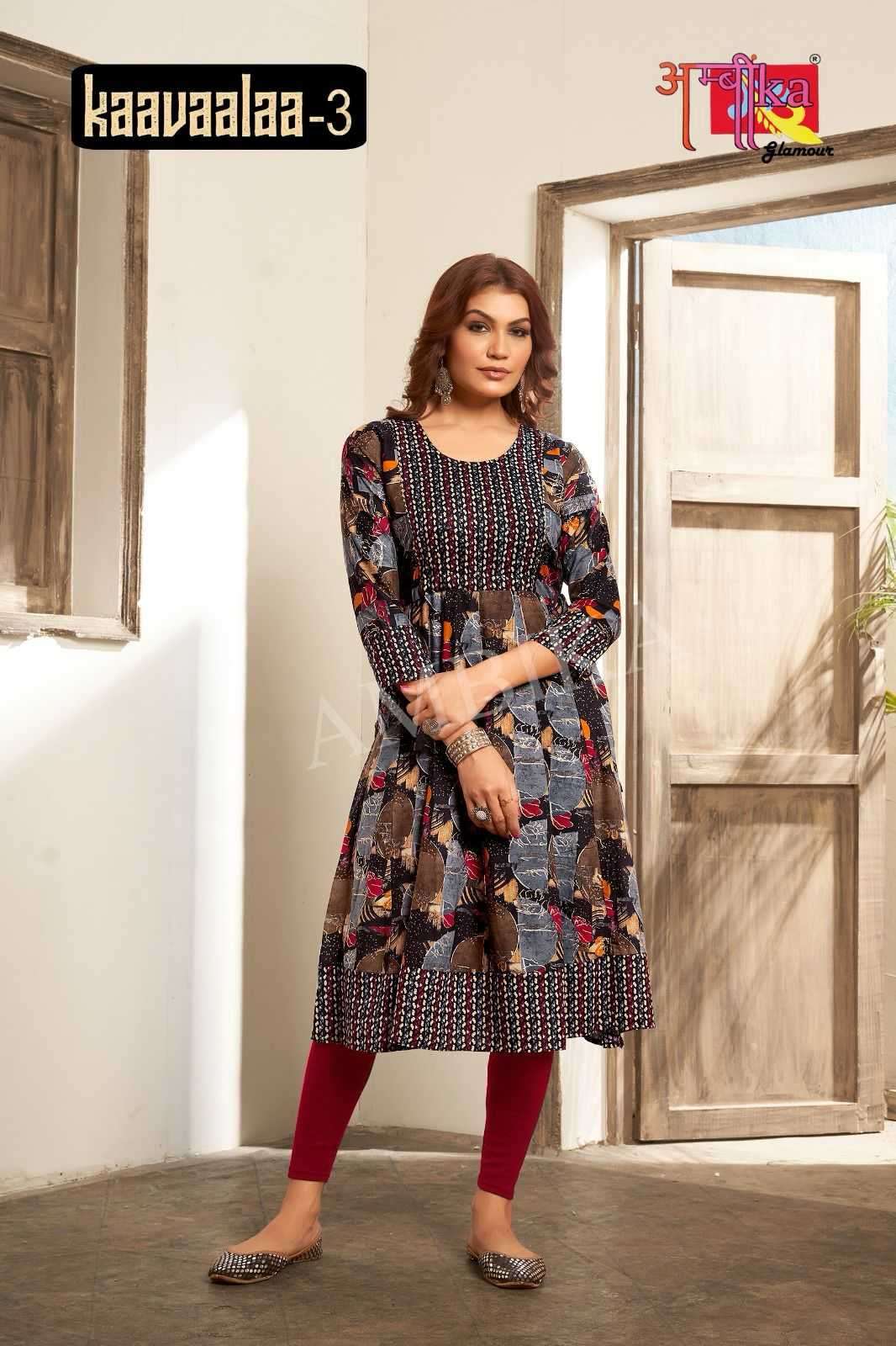 ambika kurti kaavaalaa vol 3 rayon kurti 