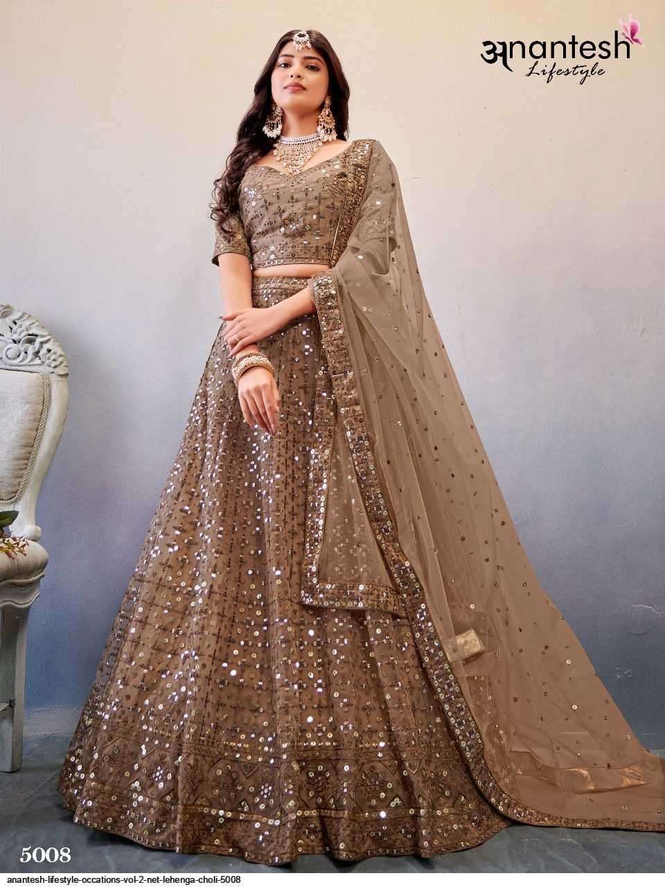 anantesh 5008 net embroidery lehenga