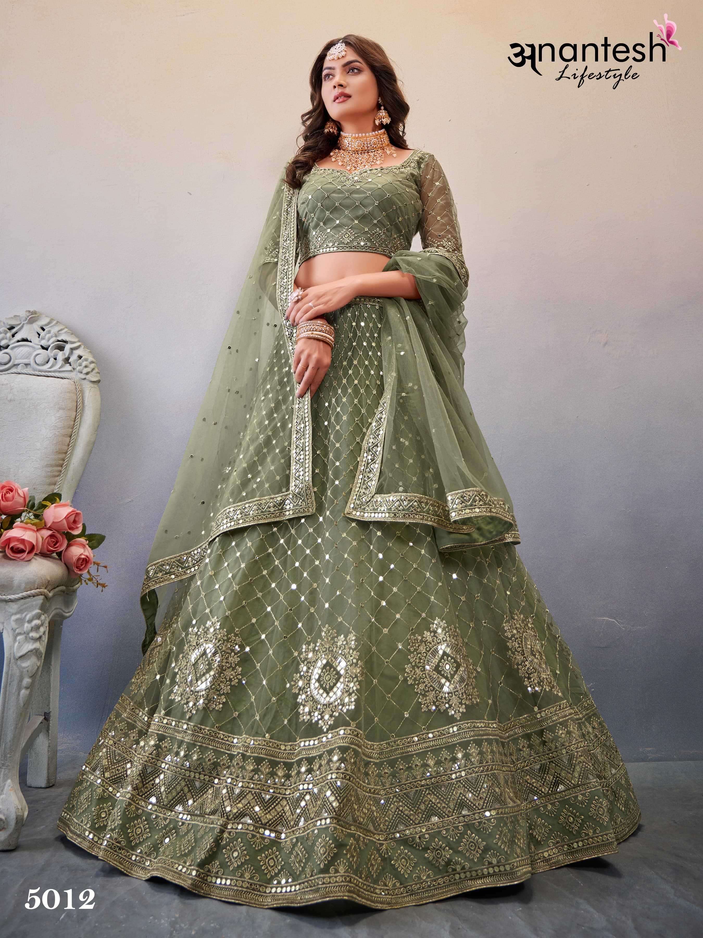 anantesh 5012 butterfly net lehenga