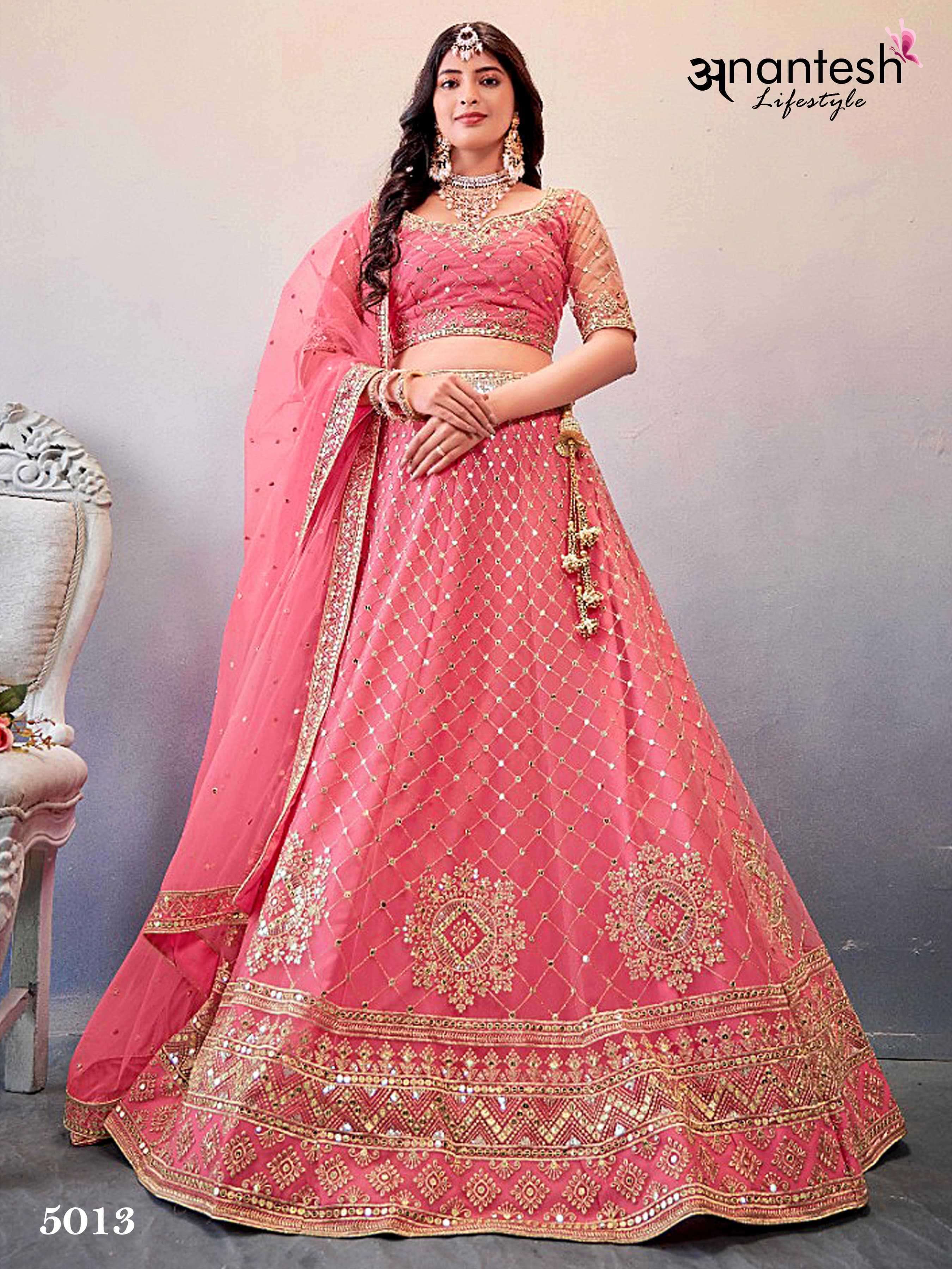 anantesh 5013 butterfly net lehenga