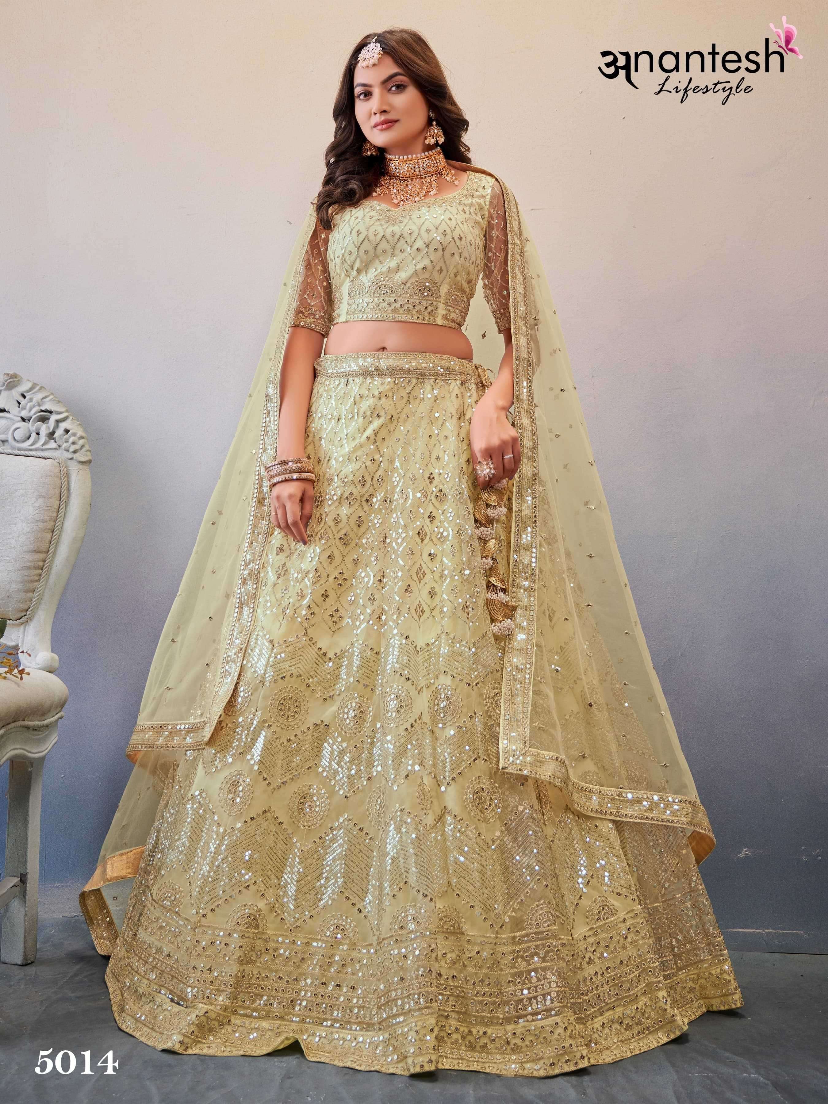 anantesh 5014 butterfiy net lehenga